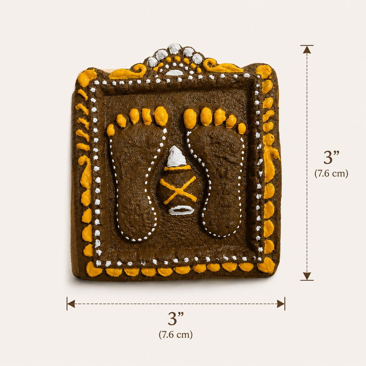 Prithvirooh Gomay Lakshmi Charan Paduka (3×3 Inch)