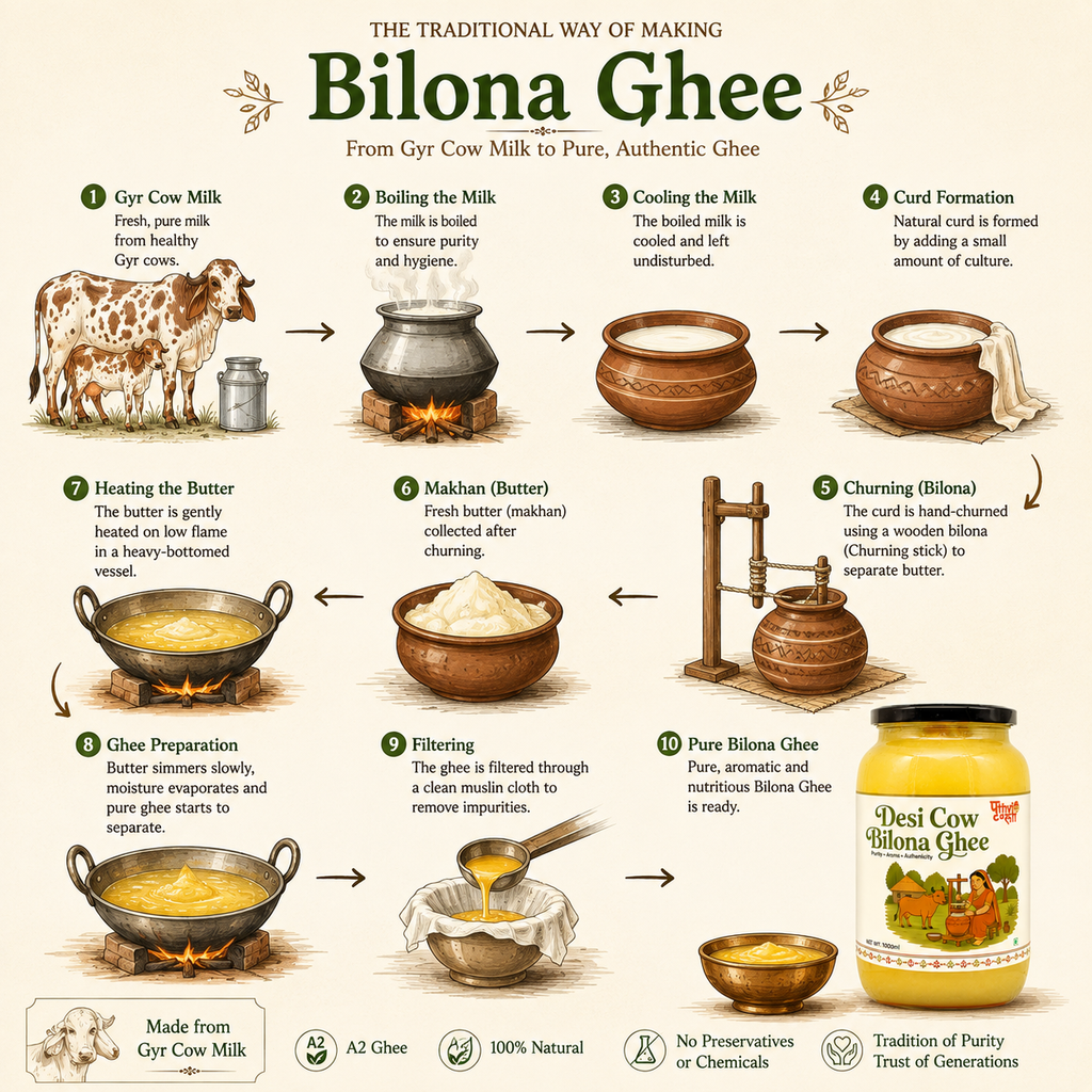 Desi Cow Bilona Ghee - A2